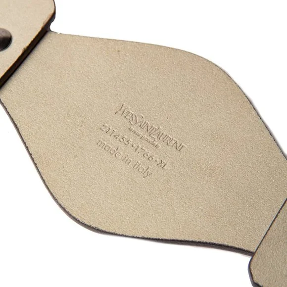 YVES SAINT LAURENT GRAY FASHION BELTWOMENS